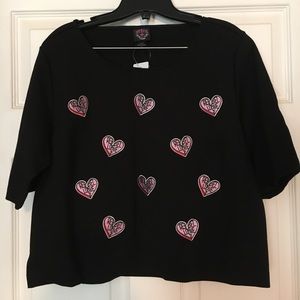 Rebel Wilson for Torrid Heart Patch Crop Top, 1X